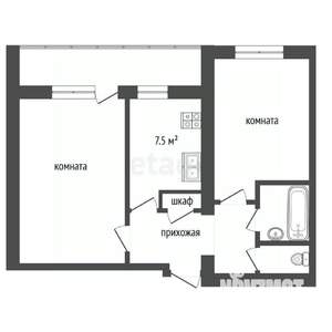 2-к квартира, вторичка, 49м2, 5/9 этаж