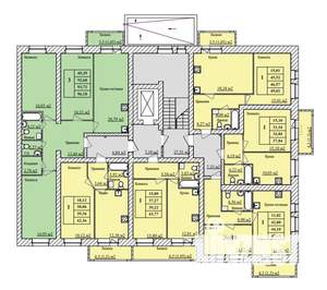 3-к квартира, строящийся дом, 94м2, 2/8 этаж