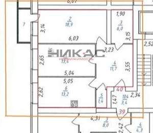 3-к квартира, сданный дом, 65м2, 3/4 этаж