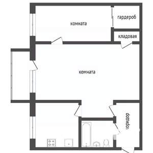 2-к квартира, вторичка, 41м2, 3/5 этаж