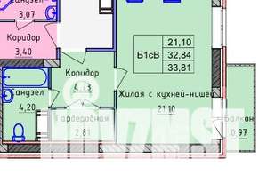 1-к квартира, вторичка, 34м2, 15/18 этаж