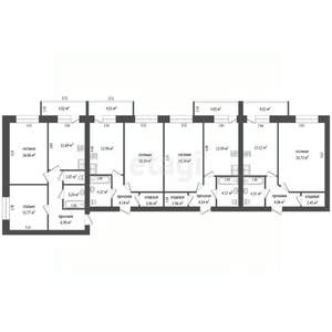 4-к квартира, вторичка, 185м2, 1/9 этаж