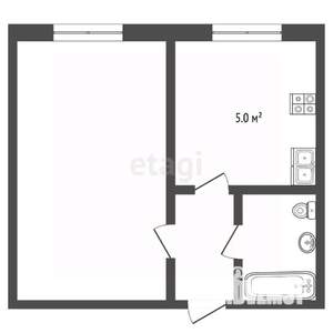 1-к квартира, вторичка, 22м2, 5/9 этаж