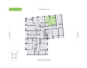 1-к квартира, вторичка, 39м2, 10/18 этаж