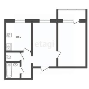 2-к квартира, вторичка, 29м2, 3/9 этаж