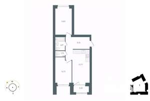 2-к квартира, вторичка, 65м2, 3/10 этаж