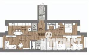 3-к квартира, вторичка, 95м2, 3/15 этаж