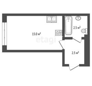 Студия квартира, вторичка, 21м2, 4/5 этаж