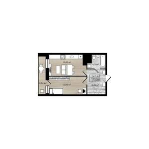 1-к квартира, вторичка, 41м2, 14/18 этаж