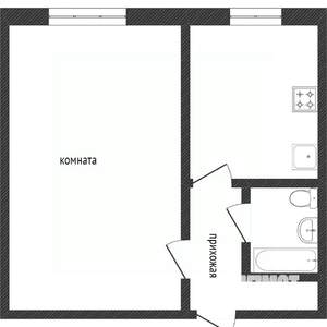 1-к квартира, вторичка, 30м2, 7/9 этаж