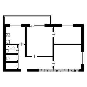 3-к квартира, вторичка, 55м2, 1/5 этаж