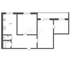 4-к квартира, вторичка, 81м2, 4/5 этаж