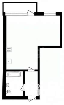 Студия квартира, вторичка, 27м2, 15/18 этаж