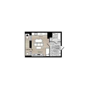 Студия квартира, вторичка, 36м2, 4/18 этаж
