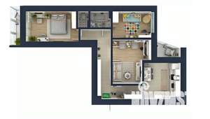 3-к квартира, сданный дом, 89м2, 3/20 этаж