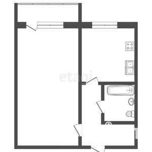 1-к квартира, вторичка, 33м2, 3/9 этаж