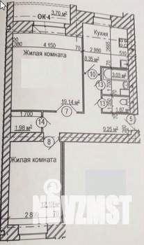 2-к квартира, вторичка, 56м2, 5/9 этаж