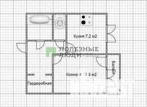 1-к квартира, вторичка, 29м2, 10/10 этаж