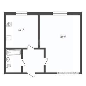 1-к квартира, вторичка, 29м2, 2/9 этаж
