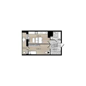 1-к квартира, вторичка, 41м2, 18/18 этаж