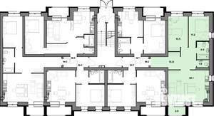 2-к квартира, вторичка, 75м2, 1/4 этаж