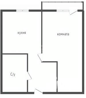 1-к квартира, вторичка, 29м2, 5/9 этаж