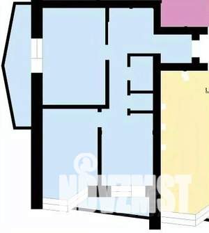 2-к квартира, вторичка, 54м2, 9/16 этаж