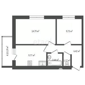 2-к квартира, вторичка, 46м2, 5/11 этаж