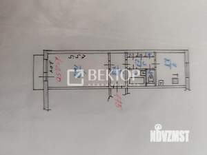 1-к квартира, вторичка, 37м2, 9/10 этаж