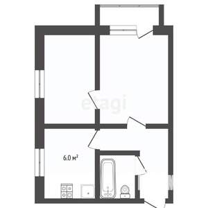 2-к квартира, вторичка, 40м2, 3/5 этаж