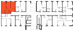 2-к квартира, вторичка, 54м2, 1/17 этаж