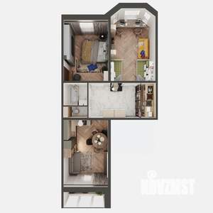 2-к квартира, вторичка, 80м2, 1/10 этаж