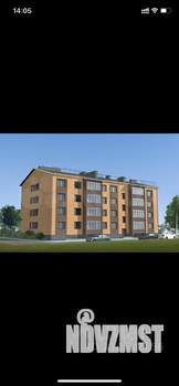 1-к квартира, строящийся дом, 37м2, 2/4 этаж