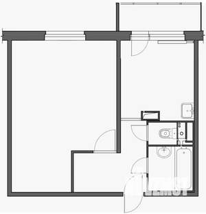 1-к квартира, вторичка, 34м2, 10/10 этаж