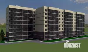 1-к квартира, строящийся дом, 45м2, 8/14 этаж