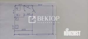 1-к квартира, вторичка, 22м2, 1/9 этаж