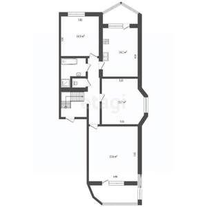 3-к квартира, вторичка, 93м2, 3/6 этаж