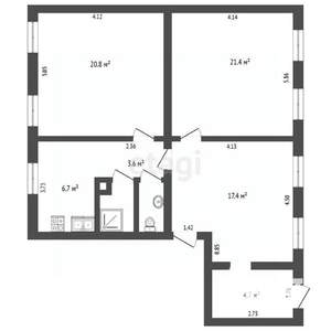 3-к квартира, вторичка, 83м2, 1/5 этаж