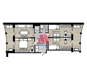 3-к квартира, вторичка, 118м2, 7/8 этаж