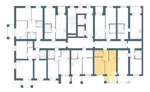 1-к квартира, строящийся дом, 39м2, 3/16 этаж