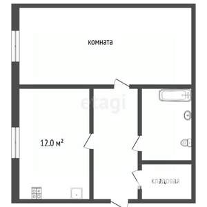 1-к квартира, вторичка, 44м2, 2/3 этаж