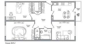 3-к квартира, вторичка, 88м2, 8/10 этаж