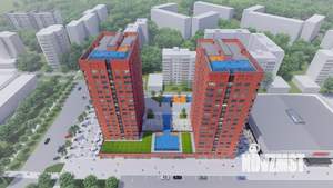 1-к квартира, строящийся дом, 39м2, 15/18 этаж