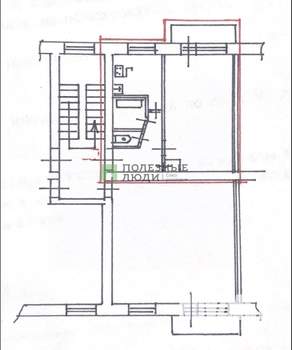 1-к квартира, вторичка, 31м2, 4/5 этаж