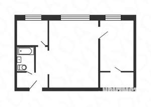 2-к квартира, вторичка, 43м2, 4/4 этаж