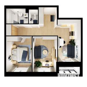 2-к квартира, вторичка, 56м2, 14/17 этаж