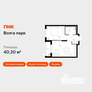 1-к квартира, вторичка, 40м2, 2/17 этаж