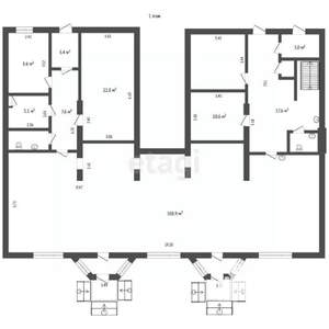 6-к квартира, вторичка, 201м2, 1/5 этаж