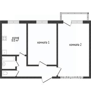 2-к квартира, вторичка, 42м2, 4/5 этаж