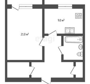 1-к квартира, вторичка, 42м2, 5/12 этаж